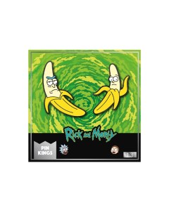 Значок Pin Kings Рик и Морти 1 3 Банан набор из 2 шт Numskull