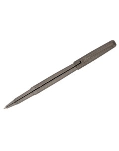 Ручка роллер Mistico черная 0 6 мм корпус оружейный металл подарочная упаковка Delucci
