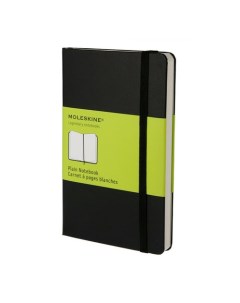 Блокнот CLASSIC 192стр без разлиновки твердая обложка черный qp012 Moleskine