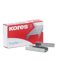 Скобы для степлера N10 никелированные 2 20 лист 1000 шт в упаковке 5шт Kores