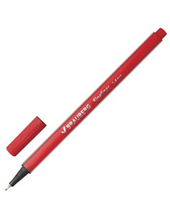 Ручка капиллярная Aero красная 0 4 мм 142254 Brauberg
