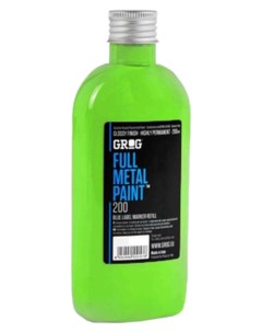 Краска для маркеров Full Metal Paint Неон зеленый 200 мл Grog
