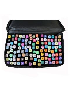 Набор профессиональных двухсторонних маркеров для скетчинга в чехле 120 цветов Goodstore24