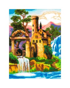 Набор для вышивания 0279 Замок у водопада Нитекс