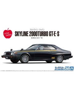 Сборная модель 1 24 Сборная модель Nissan Skyline HT 2000 Turbo KHGC211 GT Е S 81 Aoshima