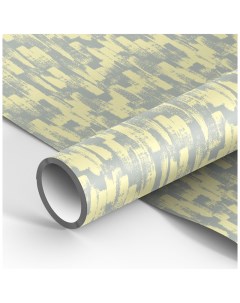 Упаковочная бумага Grey yellow 70 100см 90г м2 глянцевая Meshu