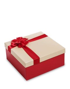 Коробка подарочная Квадрат цв красн беж WG 51 3 A 113 301315 Арт-ист