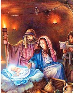 Набор для рисования по номерам ТМ Рождение Иисуса Христа Цветной