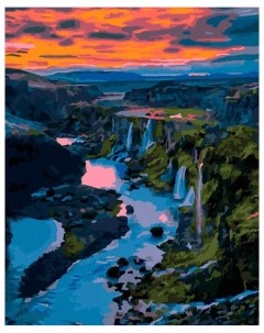 Картина по номерам Долина водопадов Рх 075 Лори