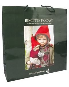 Пакет бумажный зеленый 33x33 см Birgitte frigast