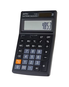 Калькулятор PF_B4853 бухгалтерский 12 разр черный Perfeo