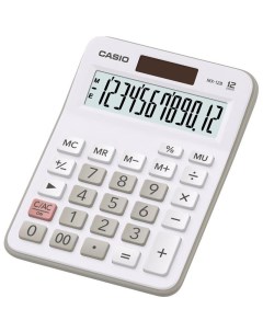 Калькулятор настольный 736331 MX 12B WE 12 разрядный белый Casio