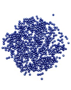 Бусины круглые Astra Craft пластик 5мм 25г 041 NL синий Астра