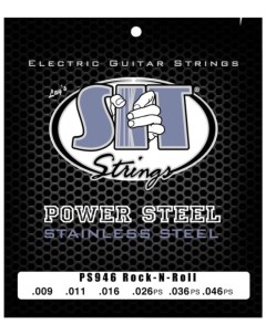 Струны S I T Strings PS946 Powersteel Stainless Steel Rock n Roll Hybrid 9 46 Sit strings