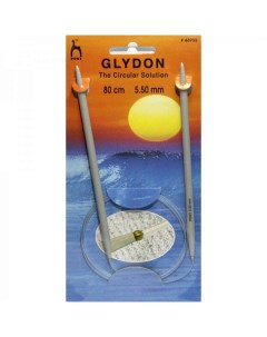 Спицы для вязания GLYDON круговые 5 50 мм 80 см пластик арт 48955 Pony