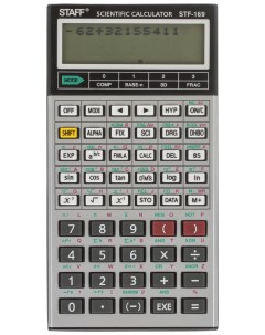 Калькулятор STF 169 242 функции 10 2 разряда 143х78 мм 250138 Staff