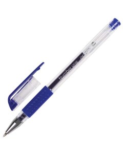 Ручка гелевая Number One 141193 синяя 0 35 мм 12 штук Brauberg