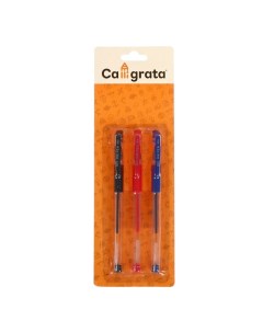 Набор гелевых ручек 3 цвета красный синий чёрный 0 5 мм Calligrata