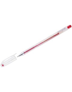Ручка гелевая Hi Jell 208926 красная 0 5 мм 12 штук Crown