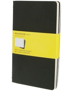 Блокнот Cahier journal Large цвет черный в клетку Moleskine