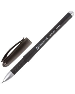 Ручка гелевая Impulse 141183 черная 0 35 мм 12 штук Brauberg