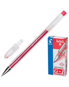 Ручка гелевая G 1 141840 красная 0 5 мм 12 штук Pilot