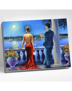 Картина по номерам 40 x 50 см Романтический вечер 36 цветов Molly