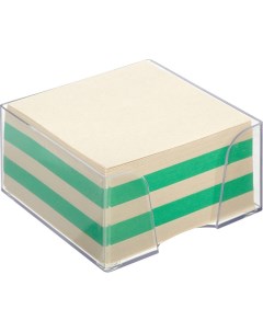 Блок для записей в подставке ЭКОНОМ в стакане 9х9х5 цветной Т Attache