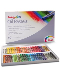 Пастель масляная художественная Oil Pastels 50 цветов круглое сечение PHN4 50 Pentel