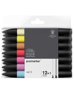 Набор маркеров W N 290138 Promarker Set 2 12 цветов 1 блендер Winsor & newton