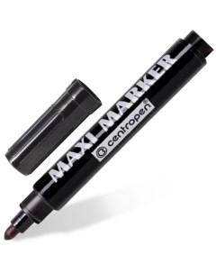 Маркер перманентный универсальный ЧЕРНЫЙ Maxi Marker 2 4 мм Centropen