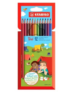 Цветные карандаши Trio 12 цветов Stabilo
