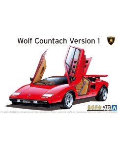 Сборная модель 1 24 Автомобиль Wolf Countach Version 1 06336 Aoshima