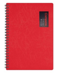 Блокнот в линейку на пружине A5 Compera Original обложка красная 50 листов Comix