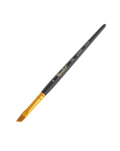 Кисть Серия 1365 синтетика наклонная укороченная вставка ручка матовая короткая 8 Roubloff