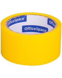Клейкая лента упаковочная 48 66 40 м жёлтая Officespace