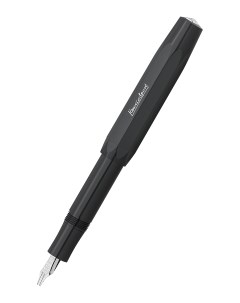 Перьевая ручка Calligraphy чёрная синие чернила сдвоенный наконечник Kaweco
