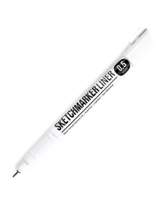 Ручка капиллярная линер 0 5 черный Sketchmarker