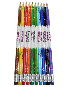 Цветные карандаши с корректорами 10 шт Crayola