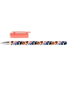 Ручка шариковая Wild Print Slim Soft 0 5мм синяя круглый прорезин корпус Lorex