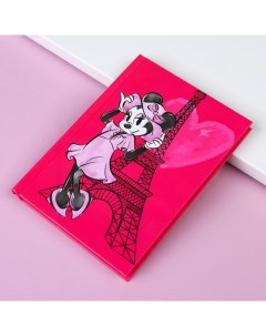 Блокнот А6 64 листа в твёрдой обложке Минни Маус Disney