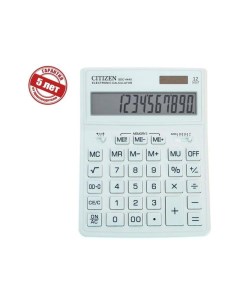 Калькулятор настольный 12 разрядный Business Line SDC 444XRWHE двойное питание Citizen
