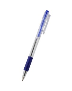 Ручка шариковая автоматическая Economy синяя прозрачный 0 5 мм 1175436 Attache
