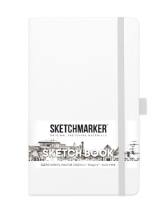 Скетчбук 2314103SM 140г м2 13х21см 160 стр цвет белый Sketchmarker