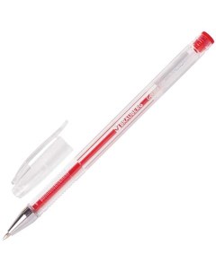 Ручка гелевая Jet 141020 красная 0 35 мм 12 штук Brauberg