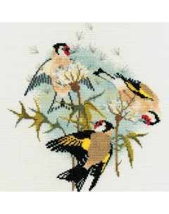 Набор для вышивания Goldfinches Thistles арт BB04 Derwentwater designs