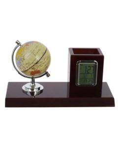 Настольный набор глобус карандашница часы L26 W12 H15 см Remeco collection