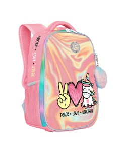 Рюкзак школьный RAw 396 6 2 розовый Grizzly