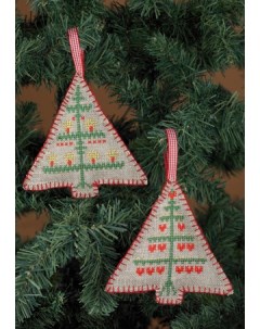 Набор для вышивания ёлочных украшений Рождество 21 3245 Permin