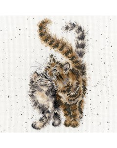 Набор для вышивания крестом Feline Good Кошачьи нежности арт XHD60 Bothy threads